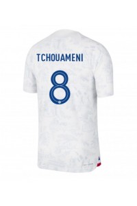 Frankrijk Aurelien Tchouameni #8 Voetbaltruitje Uit tenue WK 2022 Korte Mouw
